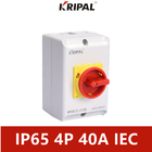 KRIPAL IP65 বৈদ্যুতিক রোটারি সুইচ 4 পোল 40A জলরোধী IEC স্ট্যান্ডার্ড