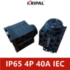 তিন ফেজ IP65 ম্যানুয়াল পরিবর্তন সুইচ IEC মান 32A 40A