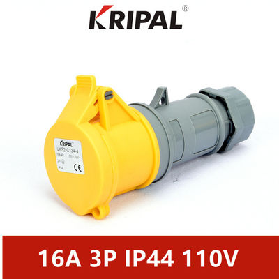 16 Amp 110V IP44 জলরোধী একক ফেজ সংযোগকারী IEC স্ট্যান্ডার্ড