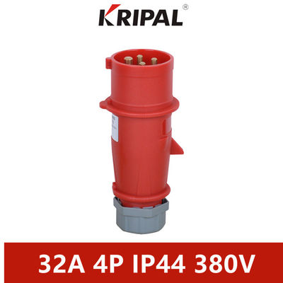 IP44 উচ্চ মানের ইন্ডাস্ট্রিয়াল ফেজ ইনভার্টার প্লাগ 32A 4 পোল 380V