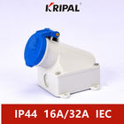 16A 3P IP44 IEC স্ট্যান্ডার্ড ইন্ডাস্ট্রিয়াল ওয়াল মাউন্ট করা সকেট ওয়াটারপ্রুফ
