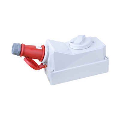 16Amp ইন্ডাস্ট্রিয়াল ইন্টারলকড সুইচ সকেট প্লাগ 50Hz 4 পোল অ্যান্টিএজিং