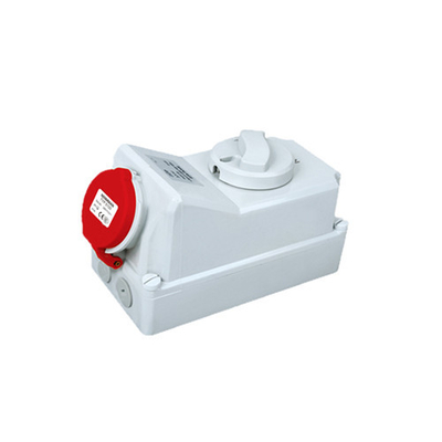 16Amp ইন্ডাস্ট্রিয়াল ইন্টারলকড সুইচ সকেট প্লাগ 50Hz 4 পোল অ্যান্টিএজিং
