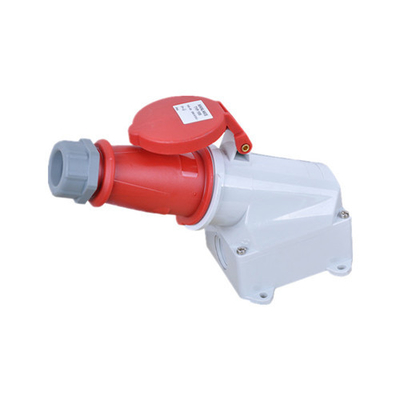 4 পোল 16A IP44 ইন্ডাস্ট্রিয়াল প্লাগ সকেট নাইলন PA IEC স্ট্যান্ডার্ড ওয়াটারপ্রুফ